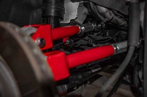 Chevrolet Camaro Control Arm Kit - Rear - UMI Performance - Adjustable, Rod Ends - Red - `16-`24